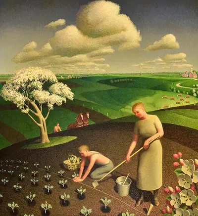 Spring in the Country Grant Wood